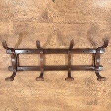 Bentwood Hall Tree Coat & Hat Stand with Scrolled Hooks, Thonet-Style