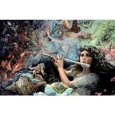Large Framed Fantasy Art Print 'Angel of the Earth' Style, After Josephine Wall — listing 3