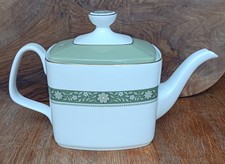 Royal Doulton Vogue Collection 'Sophistication' TC 1157 White Fine China Teapot with Floral Band — listing 6