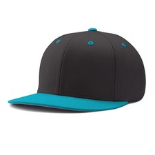 Champro HC4 Pennant Snapback Baseball Cap, Black with Winged Sock Team Logo, Size M-XL