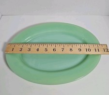 Jadeite Green Glass Luncheon Plate with Scalloped Rim — listing 4
