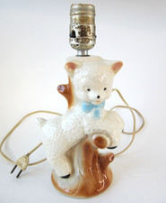 Vintage Ceramic Baby Lamb Rocking Nursery Planter — listing 2