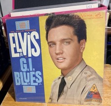 Elvis Presley - G.I. Blues Soundtrack Vinyl LP (RCA Victor LPM-2256) & The Best of Cowboy Copas LP (Starday SLP-95B) — listing 3