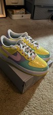 Nike Air Force 1 Low White/Yellow/Black/Green Sneakers — listing 6