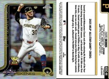2025 Topps Paul Skenes All-Star National League 75 Years of Baseball Insert Card (Cracked Ice / Foil Refractor), listing 2
