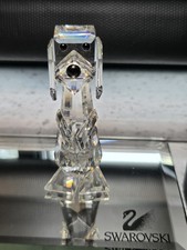 Clear Crystal Reclining Puppy/Dog Figurine with Red Heart — listing 2