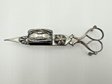 Antique Hand-Forged Iron Candle Snuffer Scissors with Box and Scrolled Handles — listing 2