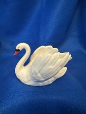 Goebel W. Germany White Bisque Porcelain Swan Figural Bowl / Planter — listing 2