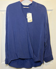 Soft Surroundings Silk Embroidered Tunic Top in Soft Berry Mauve Purple, Size M — listing 5