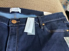 Lane Bryant Signature Fit Pedal Pusher Cropped Jeans, Plus Size 26, Blue Wash — listing 4