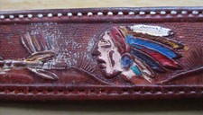 Vintage 1985 "DAD" Western Belt Buckle, Pewter with Blue/Green Enamel, Serial #1628 — listing 5