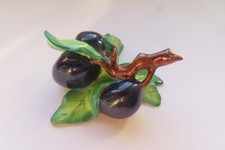 Herend Porcelain Fig Figurine with Green Stem End — listing 2