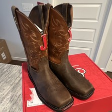 Justin Women's Cowboy Boots Style 4606 Cognac Leather — listing 3