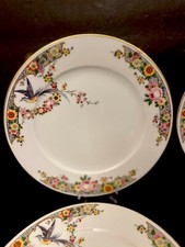 Vintage Bavarian Porcelain Bird of Paradise Dinnerware Set (Serving Platter Shown, Multi-Piece Service) — listing 6