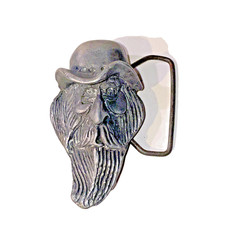 Vintage Bluegrass Hunter & Dog Belt Buckle by Indiana Metal Craft — listing 3