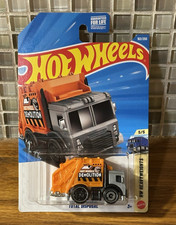 Hot Wheels Total Disposal Garbage Truck - HW Heavyweights 5/5 (Orange/Gray) — listing 4