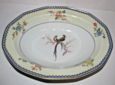 Théodore Haviland Limoges 'Chambord' Rimmed Soup Bowl with Birds of Paradise Motif — listing 3