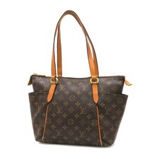 Louis Vuitton Monogram Canvas Tote with Blue Leather Straps and Vachetta Handles — listing 4
