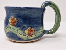 Handmade Studio Pottery Mug with Blue-Green Glaze Yes - there's a signature/stamp — listing 5