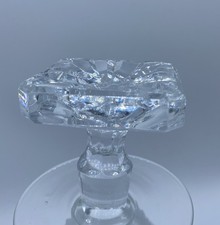 Vintage Faceted Crystal/Glass Bottle Stopper, Emerald-Cut Style (2" x 1.5") — listing 2