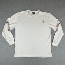Percival Menswear "Spooky Bitch" Embroidered White T-Shirt, Size L — listing 4