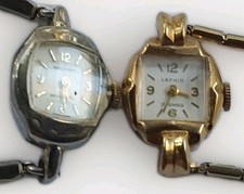 Vintage Waldman Ladies' Cocktail Watch, Square Dial with Marcasite/Rhinestone Bezel, Manual Wind