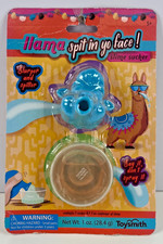 Llama Spit Spit Style Plush Toy with Rainbow Bunny Ears and Rubber Band Teeth Game — listing 3