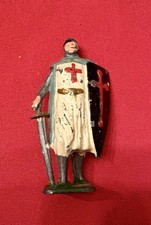 Set of 7 Lead Toy Soldiers with Piper, Bugler and Cannon, Grey Uniforms & Tricorn Hats, 1 1/2" Tall — listing 6