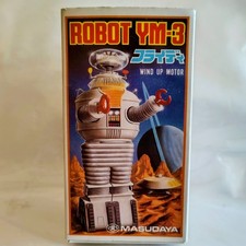 Masudaya Robot YM-3 Wind Up B-9 Lost in Space Robot with Box — listing 6