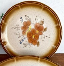 Vintage Japanese Stoneware Ruffled Edge Pie Dish 9"