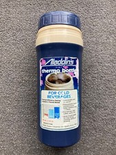 Vintage Aladdin Wide Mouth Thermo Bottle No. 840 Blue, 1/2 Liter Pint — listing 5