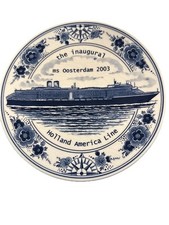Holland America Line ms Oosterdam Cobalt Blue Ceramic Souvenir Coffee Mug — listing 4