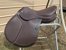 Brown Leather Close Contact English Jumping Saddle — listing 5