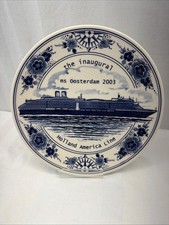 Holland America Line ms Oosterdam Cobalt Blue Ceramic Souvenir Coffee Mug — listing 3