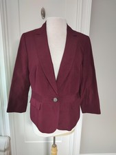 Talbots Pink Linen-Blend Single-Button Blazer, Size 10 — listing 6
