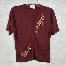 Vintage 1980s Jaclyn Smith Embellished V-Neck Cardigan Sweater with Beadwork and Soutache — listing 6