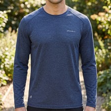 Eddie Bauer Motion FreeDry Men's Full-Zip Fleece-Lined Hoodie, Heather Gray, Size M — listing 3