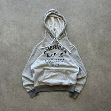 American Eagle Outfitters Seventy Seven '77' Heather Gray Full-Zip Hoodie — listing 3