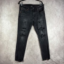 American Eagle Light Wash Heavily Distressed Ripped Jeans — listing 4