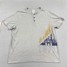 Walt Disney World Est. 1971 Red Henley Long-Sleeve Shirt with Embroidered Mickey Logo Small — listing 2