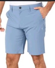 Hurley Hybrid Walkshort Men's Size 36 Teal Blue Quick Dry 4-Way Stretch Shorts — listing 2