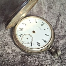 Antique Waltham Hunter Case Pocket Watch, Gold-Filled, Enamel Dial — listing 3
