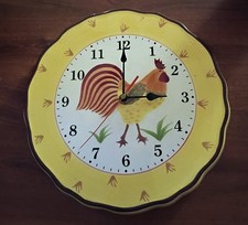 Ceramic Rooster Figural Wall/Desk Clock with Quartz Movement — listing 4
