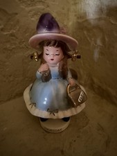 Josef Originals "Rosemary" Pink Bonnet Girl with Parasol Music Box Figurine, 7.25" — listing 4