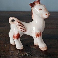 Vintage Occupied Japan Cast Metal Saddled Horse Figurine — listing 3
