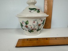 Syracuse China Dogwood Pattern Restaurant Ware Bouillon/Sugar Bowl