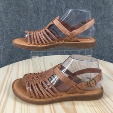 Børn Men's Brown Leather Fisherman Sandals, Size 8 — listing 2