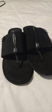 Anne Klein Sport AK Silver Thong Sandals, Women's Size 6M, listing 5