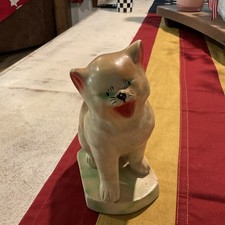 Vintage Chalkware Kitten on Pillow Carnival Prize Figurine / Bank — listing 4