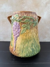 Roseville Pottery Wisteria Two-Handled Vase, Shape 634-7 — listing 4